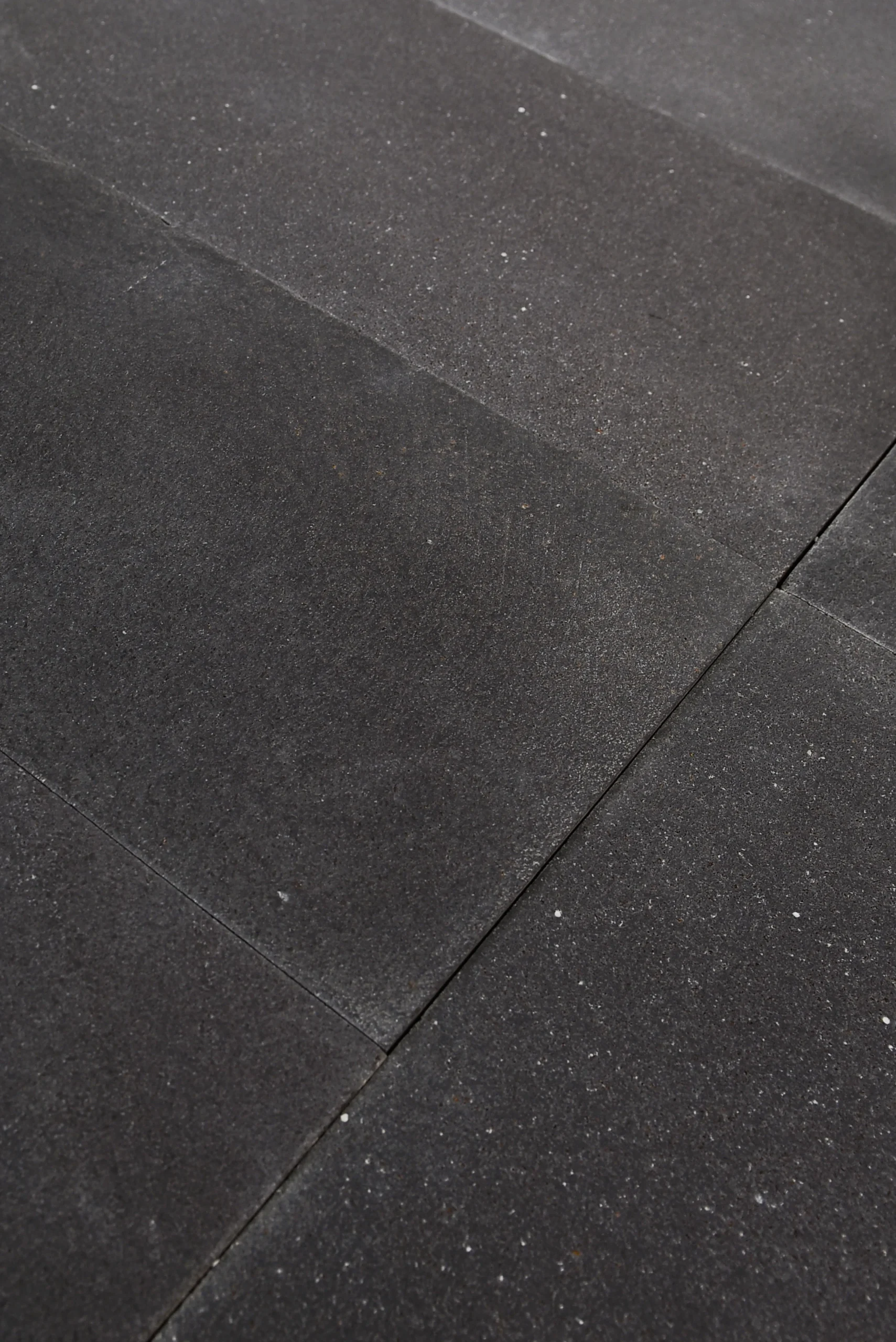 Black Basalt Cobblestone Installation for Walkways